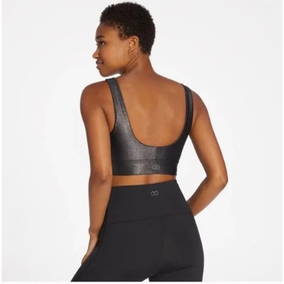 CALIA Women's Energize Medium Support Shine Sports Bra Pewter Size Small - Picture 7 of 7